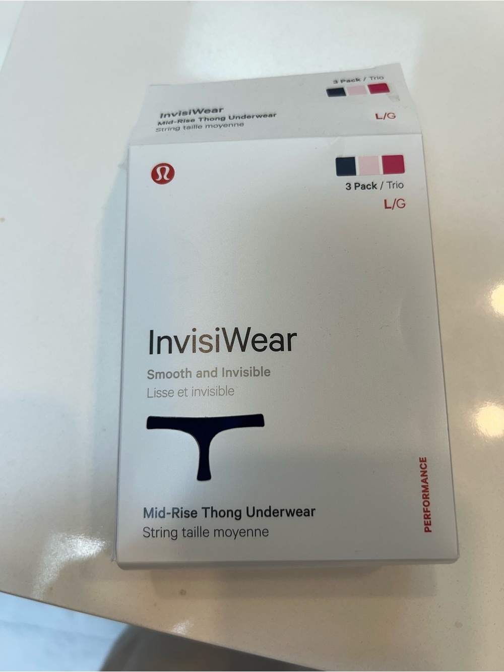Lululemon I busier at mid rise thong package size large